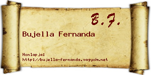 Bujella Fernanda névjegykártya